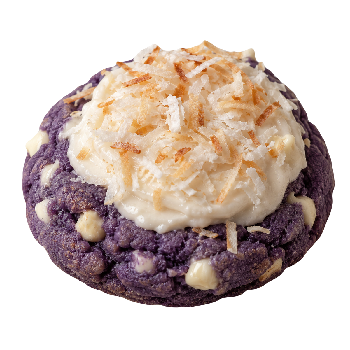 Coconut Cream Ube Cookie